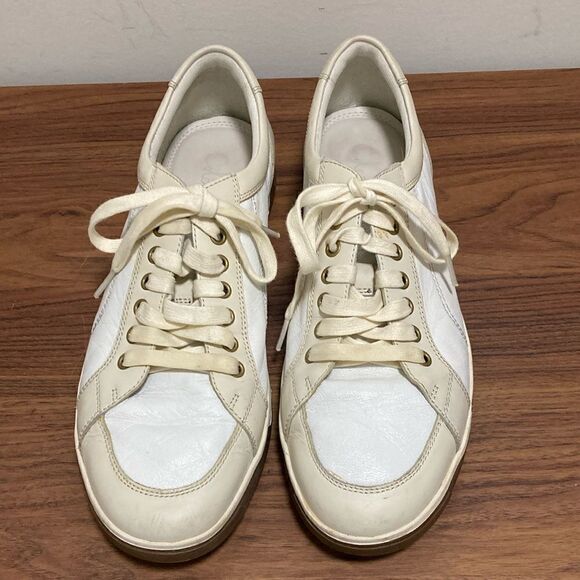 Cole Haan/Nike Air Mens Grand Pro Turf Leather Sneakers in Ivory/Stone. Sz 11 M. - Picture 1 of 7